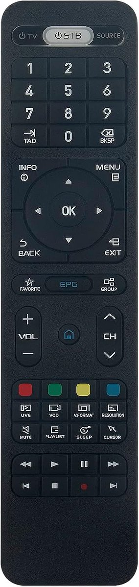 Universele Vervangende Afstandsbediening voor IPTV Android HDTV Boxen