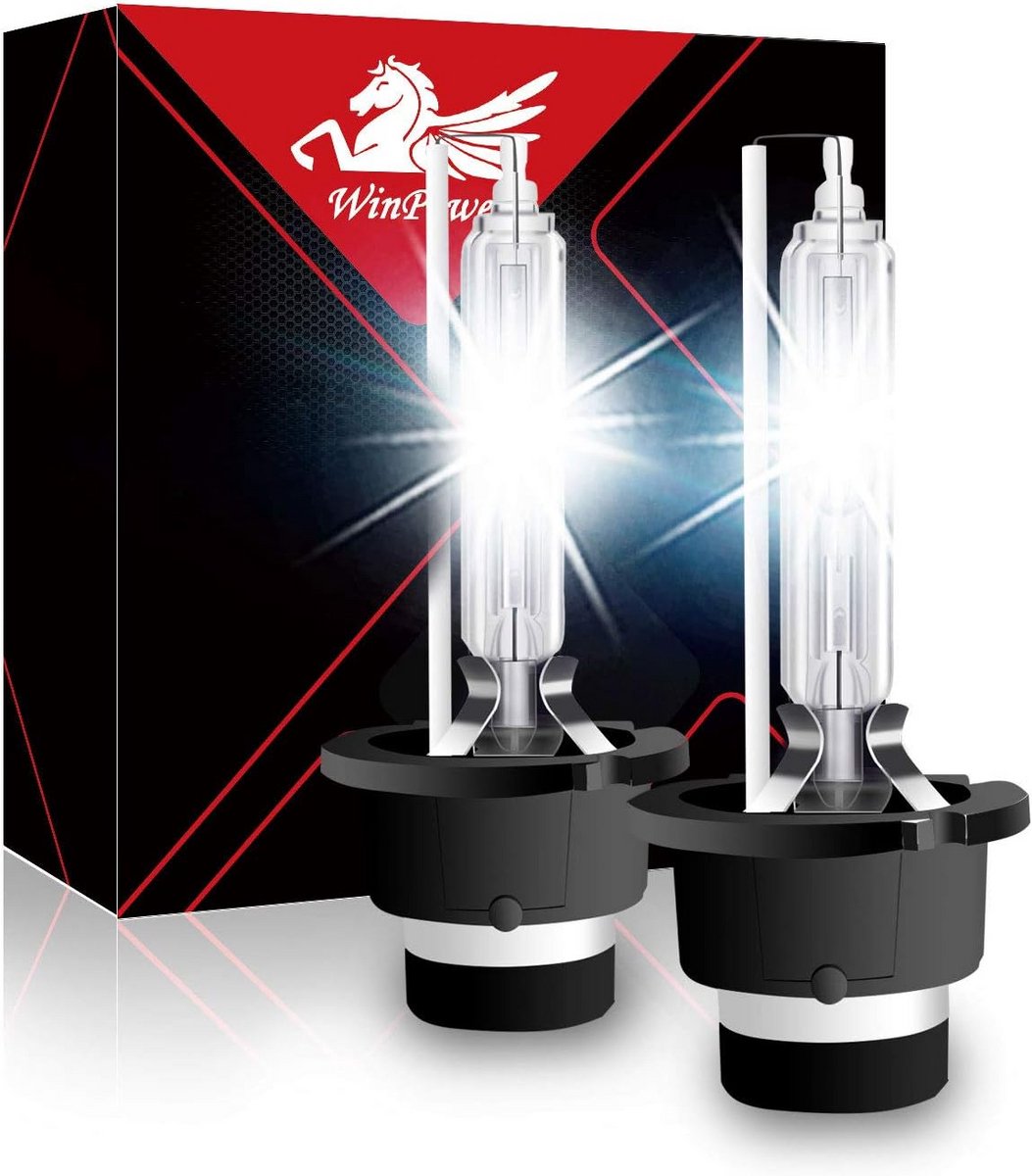 Xenon Gloeilamp D2S 35W Koplamp HID Vervanging 6000K Wit Zeer Helder Licht (2 Stuks)