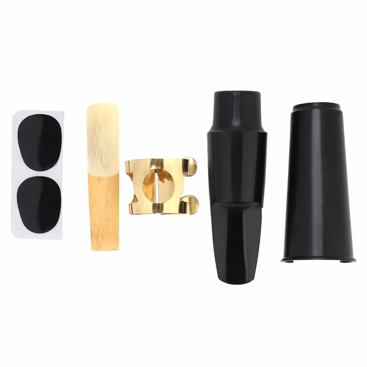 Alto Saxofon Mondstuk Set - ABS Mondstuk met Deksel - Complete Accessoires Set