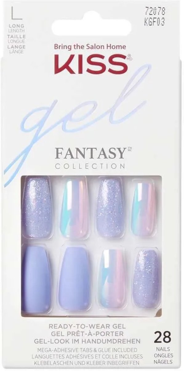 Kiss KGF03 x28 - Kunstnagels - 28 stuks, Natuurlijk