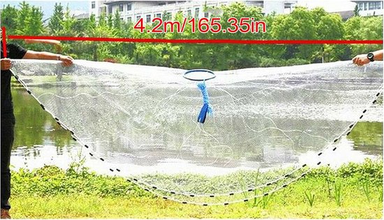 Sterk Nylon Visnet voor Hengelen Carp, Forel en Snoek Vangen — afbeelding 2