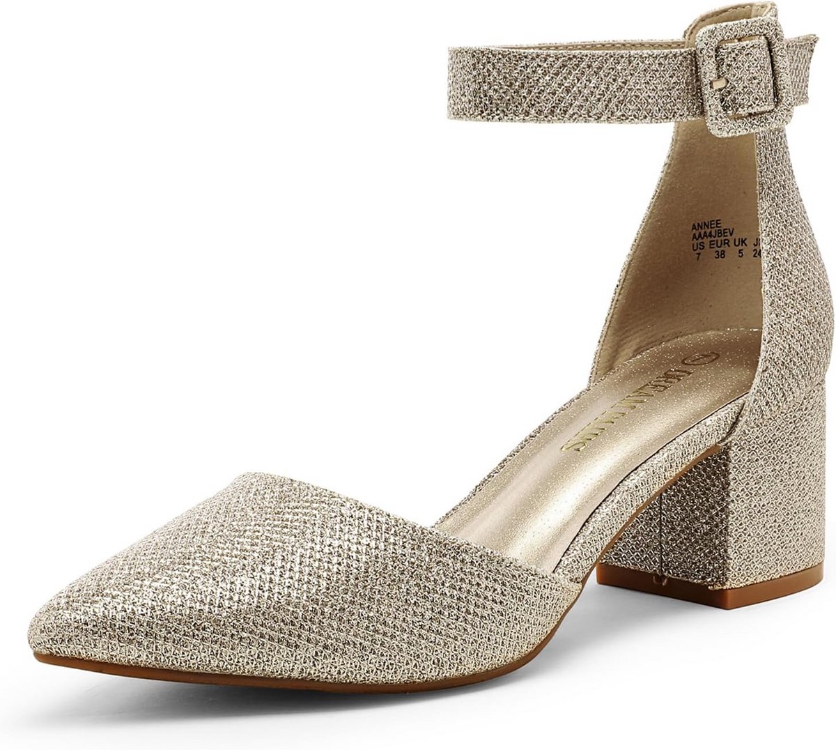 Elegante Pumps met Elastische Enkelband voor Dames