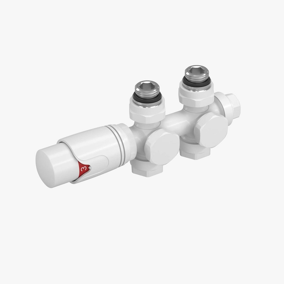 6-Weg Multiblock Ventielset met Thermostaatkop voor Centrale Verwarming