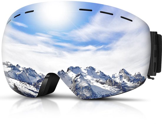 Ynkkvre - Skibril – Snowboardbril – Sportbril – Frameloos Ontwerp – UV400 Bescherming – Helmcompatibel – OTG Geschikt