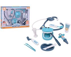 Johntoy tandarts speelset speelgoed 13-delig educatief rollenspel.