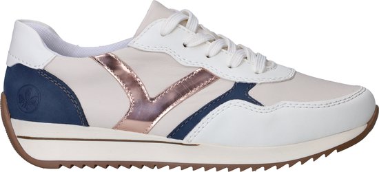 Rieker Dames W2501 Sneaker Low, Wit, 38 EU, wit, 38 EU