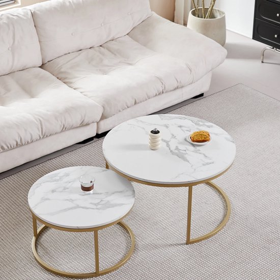 Coffee Tables Storage Simple Modern Home Living Room Round Table Basse Combination Furniture 2 In 1 Table