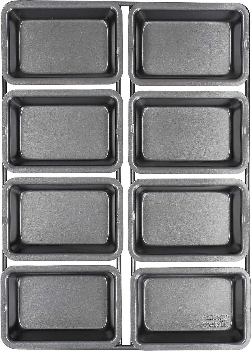 Mini Bakvorm voor 8 Taartjes en Broodjes met Antiaanbaklaag