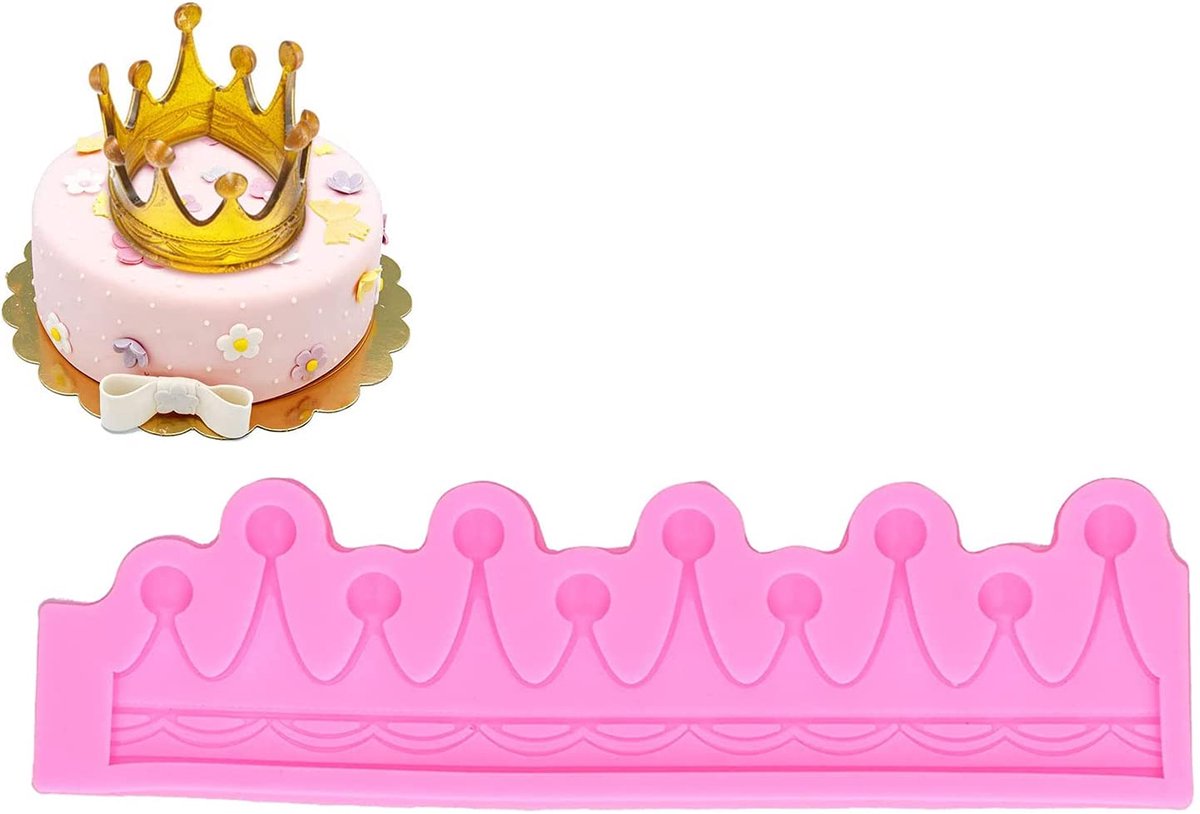 Siliconen Fondant Mallen - Crown Vorm - Hoogwaardige Kwaliteit