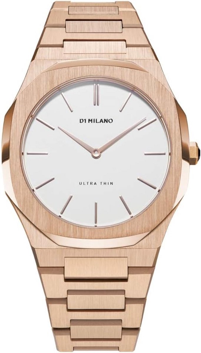 Dames Horloge Ultra Dun Rosé Goud 38mm Waterdicht