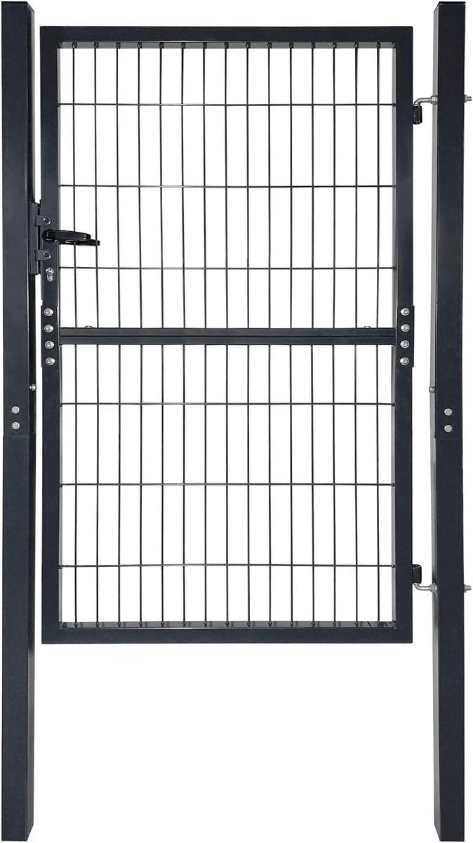 Stevig Tuinhek met Draaipoort 150x100cm Gegalvaniseerd Gaas