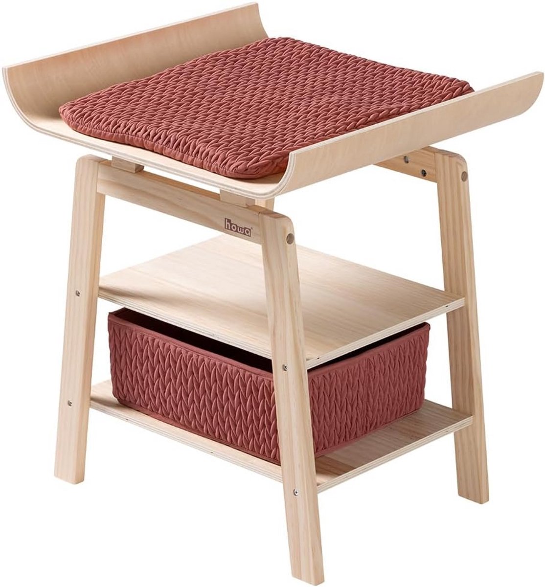 Houten Poppencommode met Accessoires en Opbergruimte voor Poppen