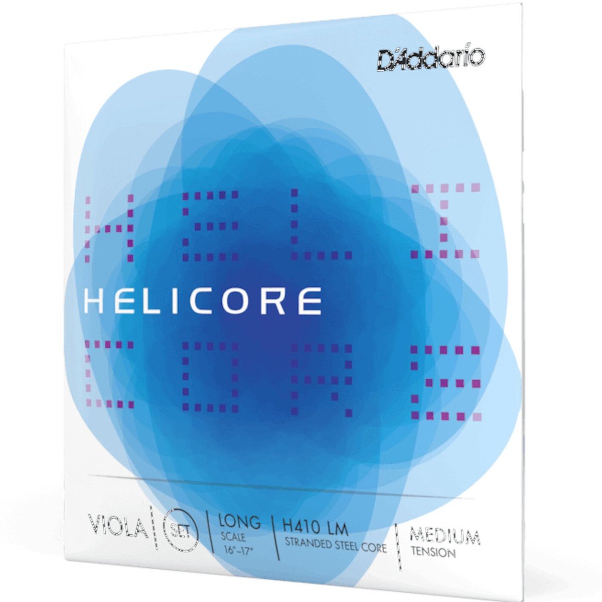 D'Addario H410 LM Helicore Long Scale, Medium Tension Violasnaarset