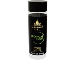 Hot - Tropical fruit 100ml Massage olie - Transparant