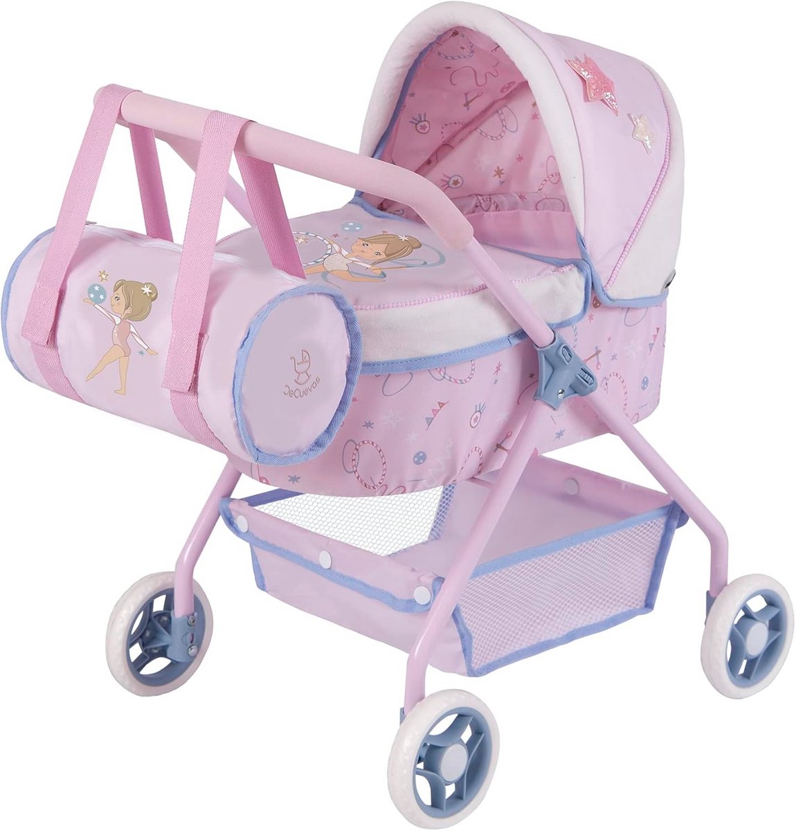 Mijn Eerste Luxe Poppenwagen met Tas