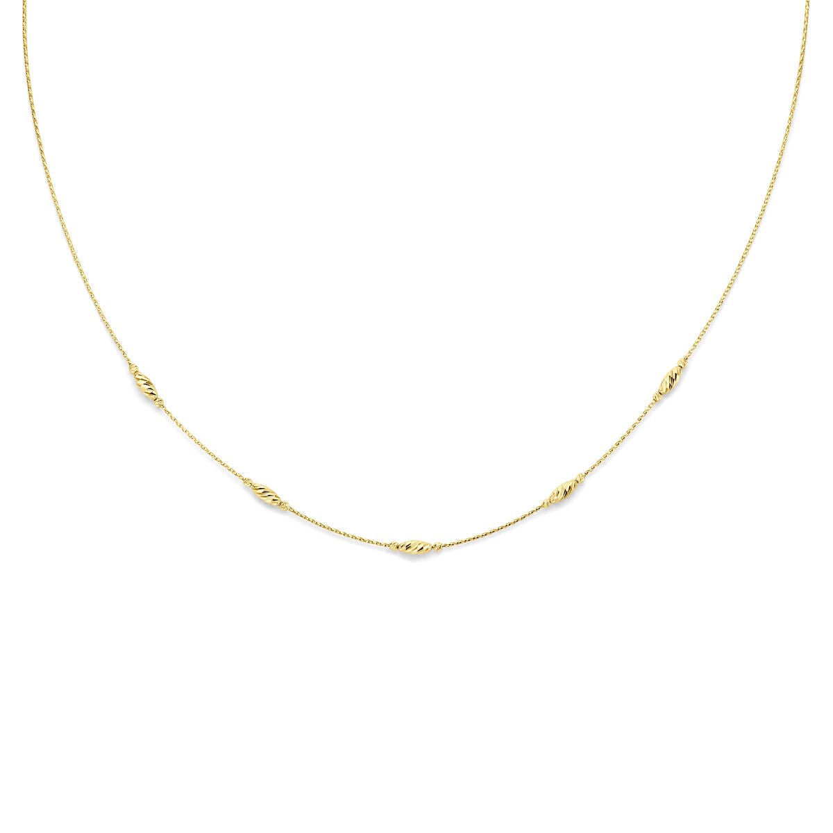 Collier gediamanteerd 40 + 4 cm