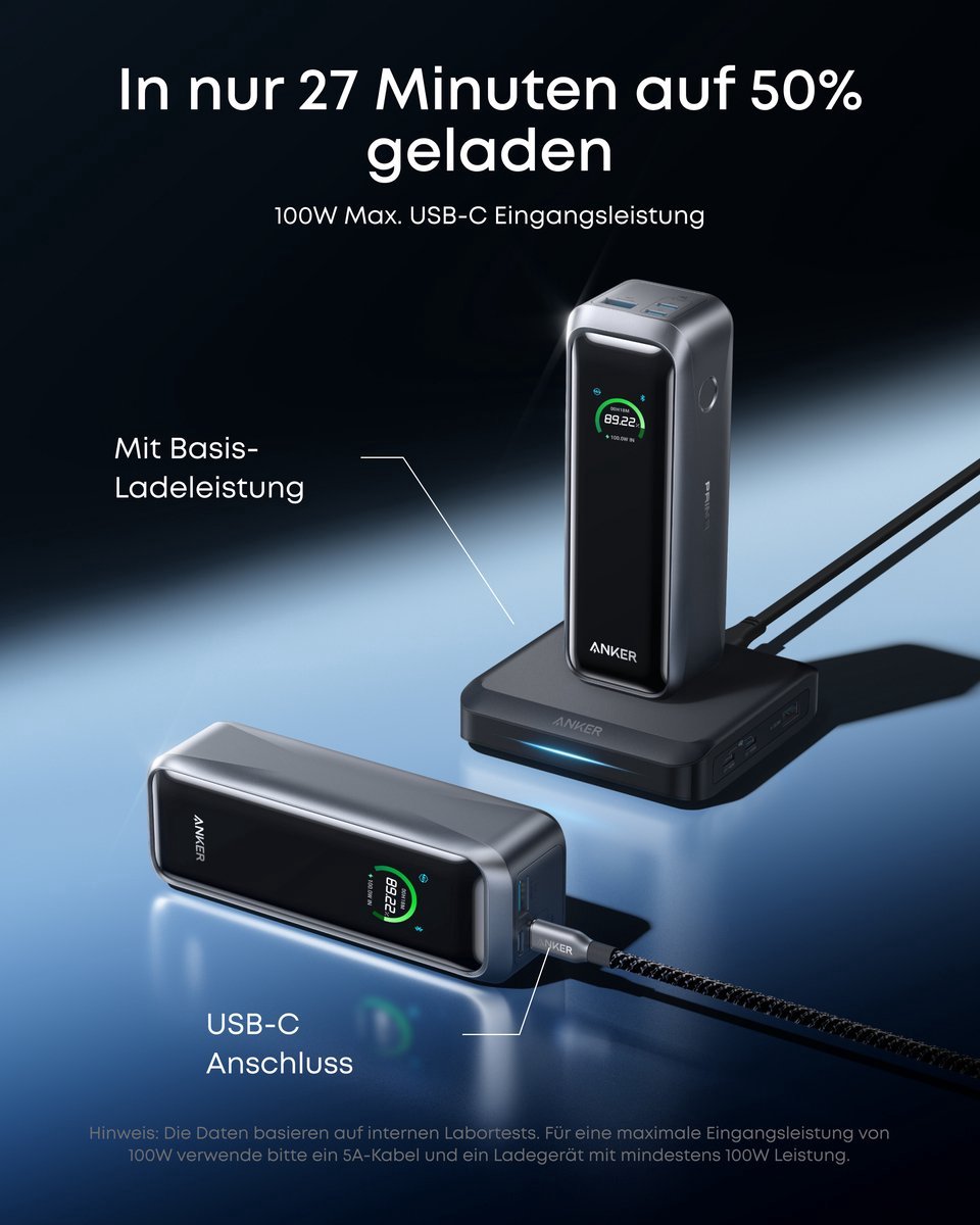 Anker Prime Power Bank Black Myth: Wukong Edition, 20,100mAh 3-Port Portable Charger with 220W, Two-Way Power, TSA-Approved, App Control + Anker-oplaadstation +Anker-oplaadstation, maximaal 150 W snelladen met 3 poorten voor Anker Prime-powerbank — cadeau in Elektronica - foto 5