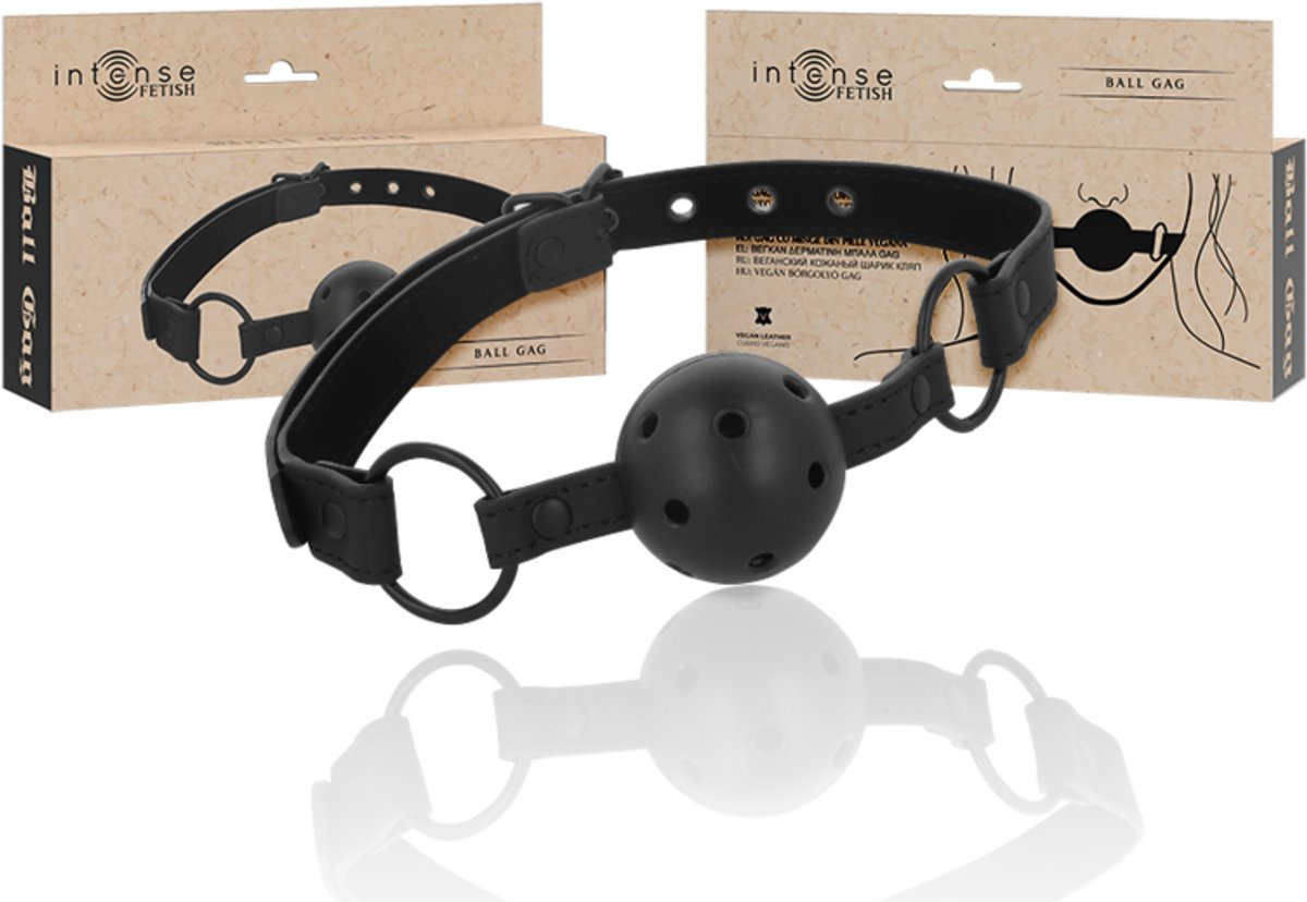 Intense - Fetish Vegan Leather Ball Gag
