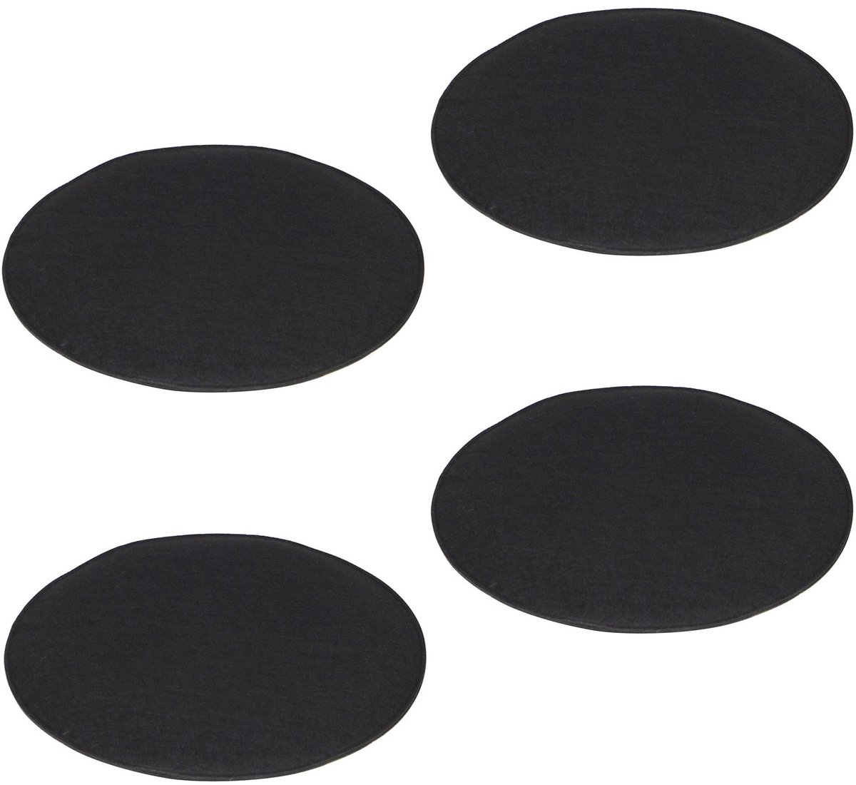 Zitkussens JONITA, set van 4, in het zwart