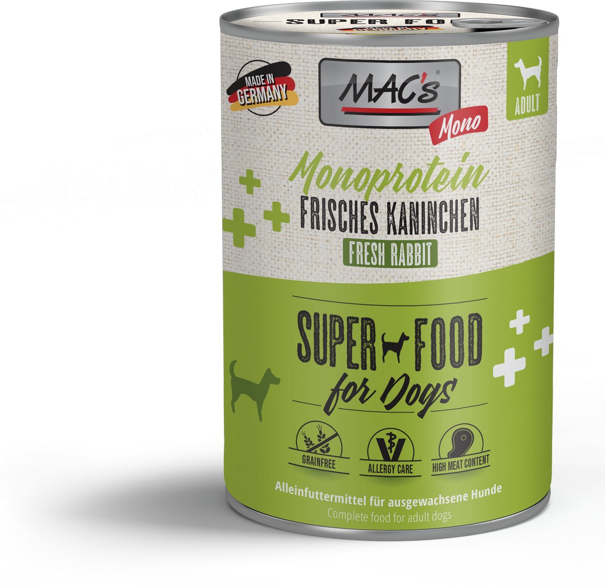 MACs MAC’s Hondenvoer Natvoer Blik - Mono Sensitive Konijn - 6 x 400g