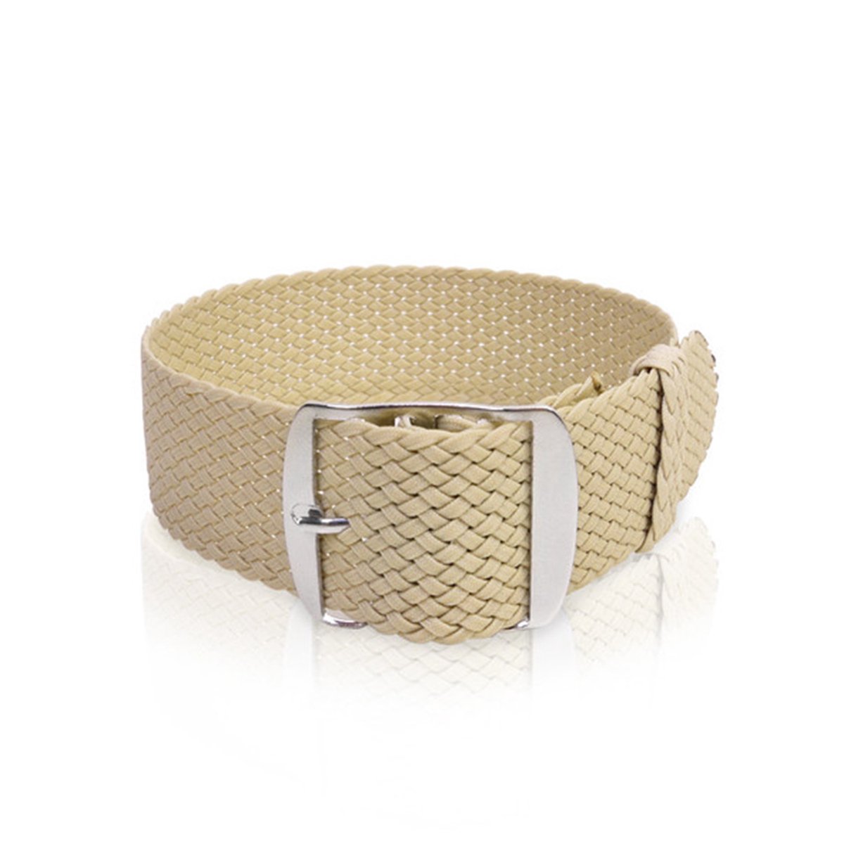Beige nylon band, 18 mm