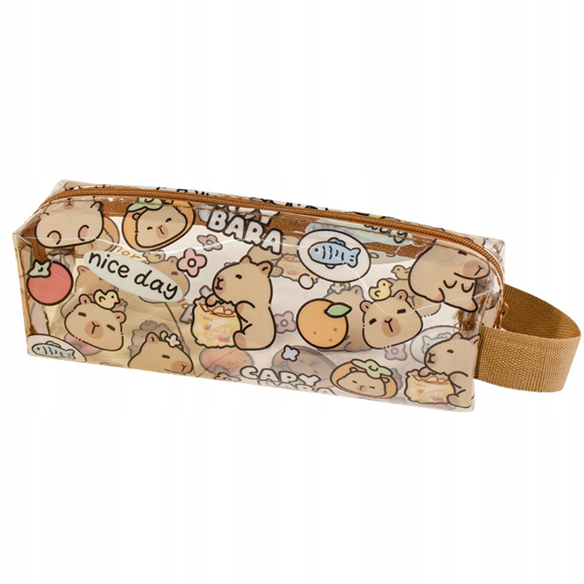 Leuke Kapibara Pennenhouder Transparant 19cm - School & Kantoor