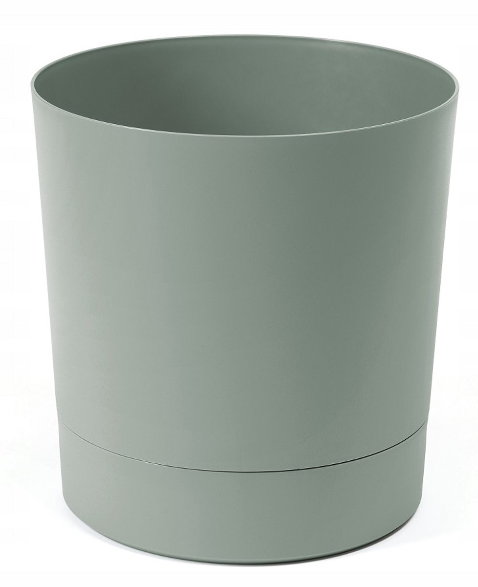 Aura Pot met Schotel, Ø 22,5cm, H 23,6cm, Mosterdgeel