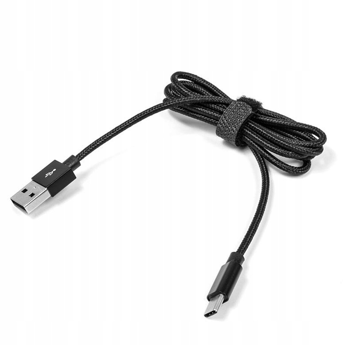 Gevlochten USB-C kabel 1m Zwart - Duurzaam & Snel Laden