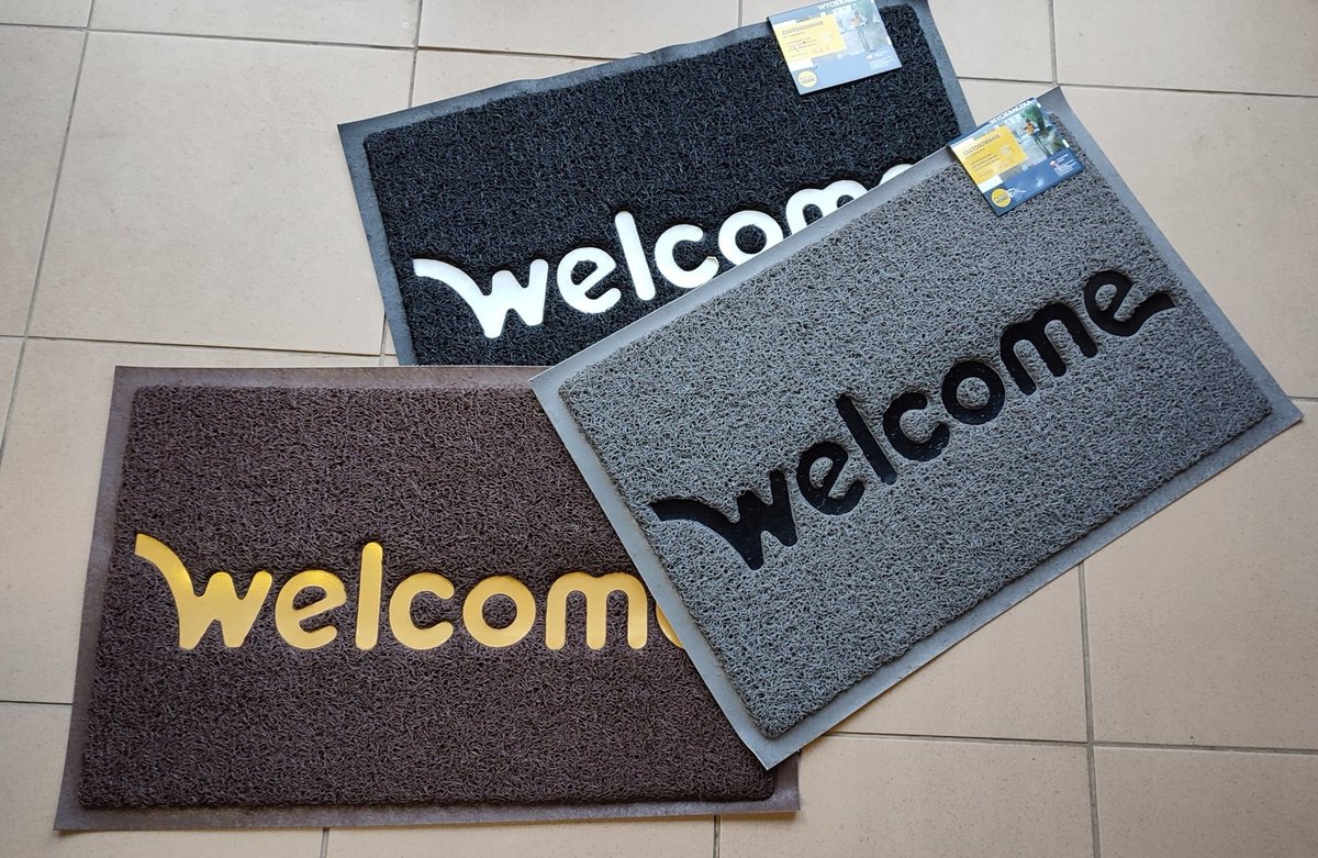 Tapijt Diamond Welcome 38x58 cm - Stijlvol en functioneel