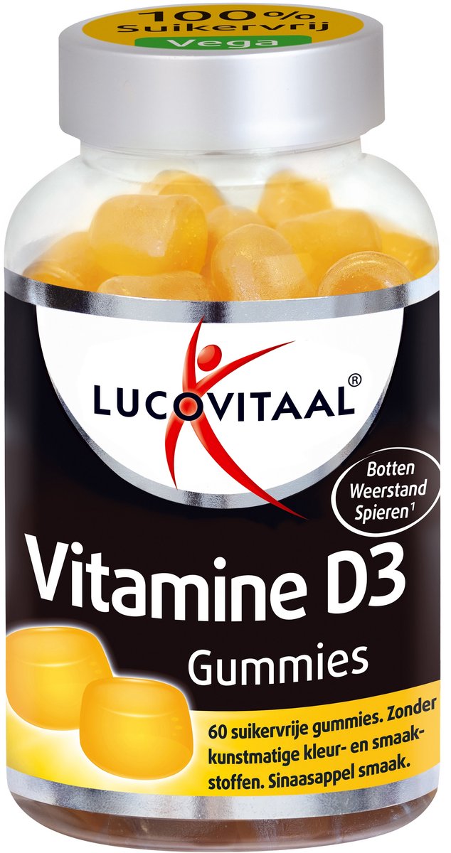 Lucovitaal Voedingssupplementen Vitamine D3 Gummies Vegan 60Stuks 60pièce