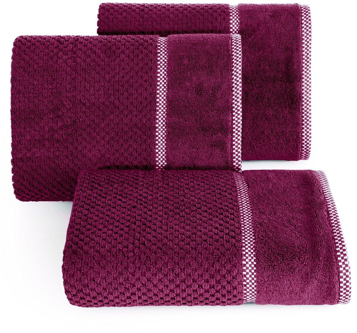 Luxe Amarant Badstof Handdoek Caleb 50x90cm 540 GSM
