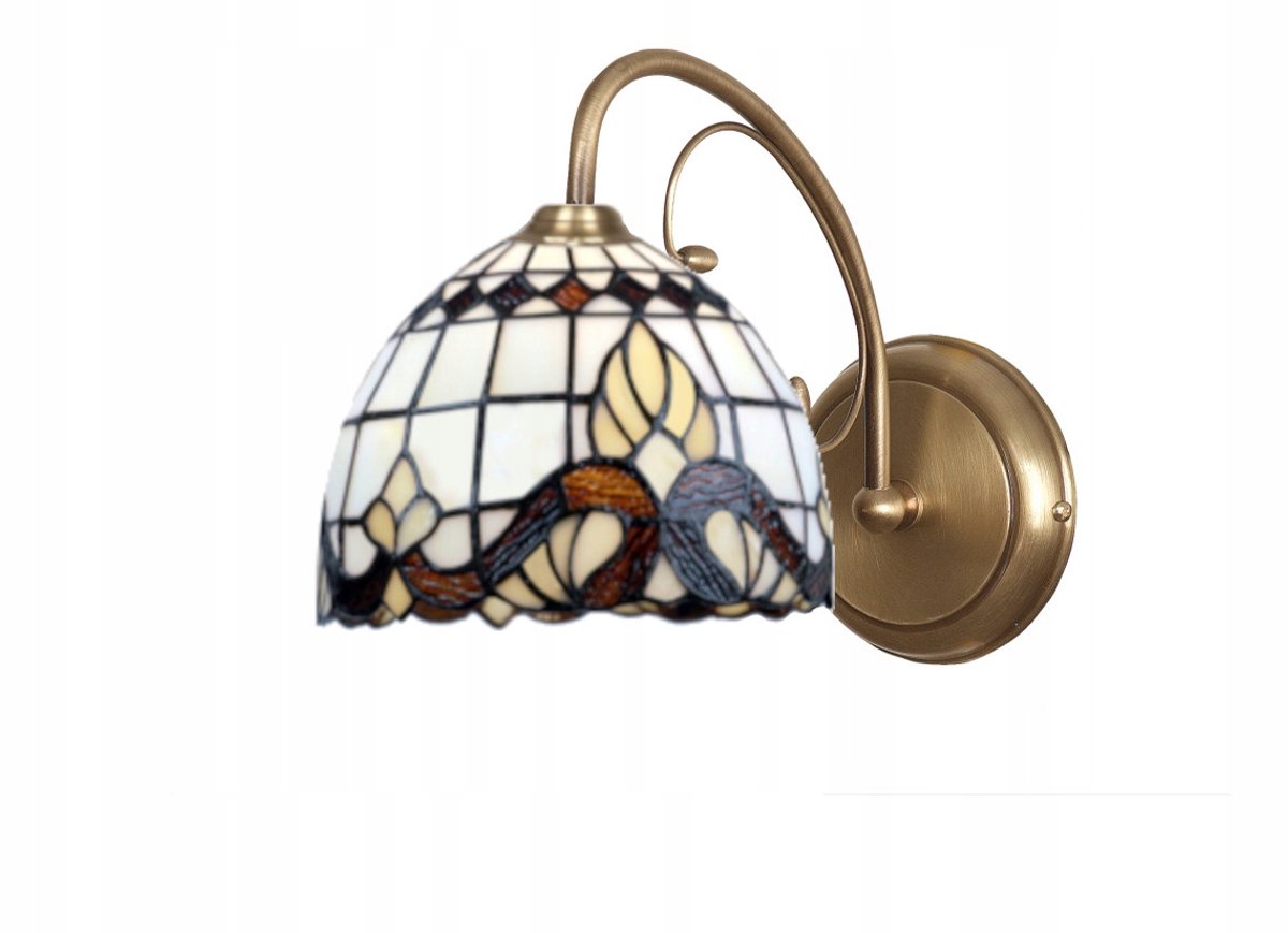 Tiffany Wandlamp Rawen 583 - Sfeervol Glas-in-lood