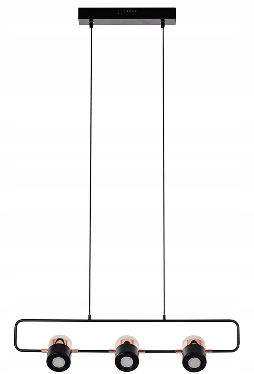 BLINK 3 Zwarte Hanglamp - LED Metaal, 74cm Breed