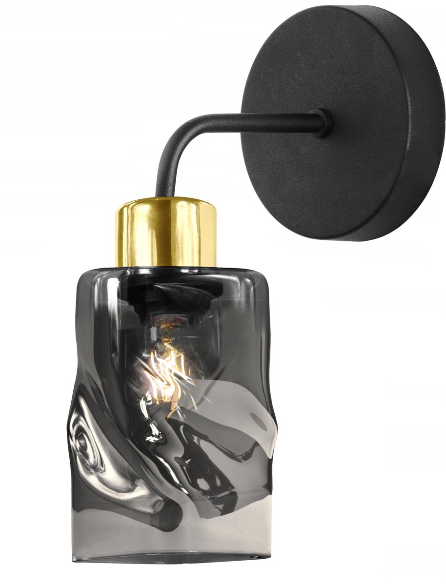 Moderne Plafondlamp Hanglamp LORD 8-303K Zwart Goud E27