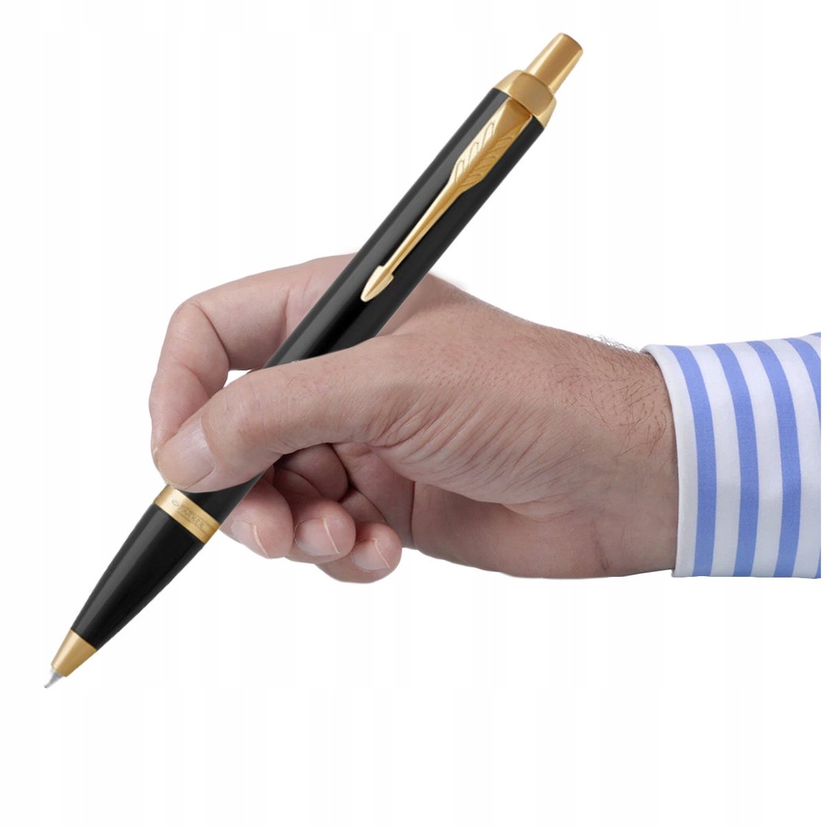 Parker IM Zwart Ballpoint Pen - Blauwe Vulling