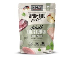 Mac’s Kattenvoer Natvoer Maaltijdzakjes - Eend en Gevogelte - 12 x 100g