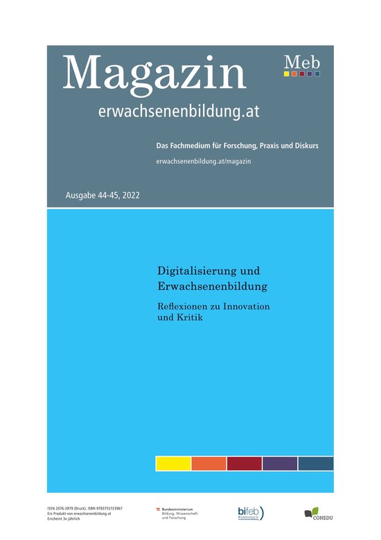 Digitalisierung und Erwachsenenbildung - cover