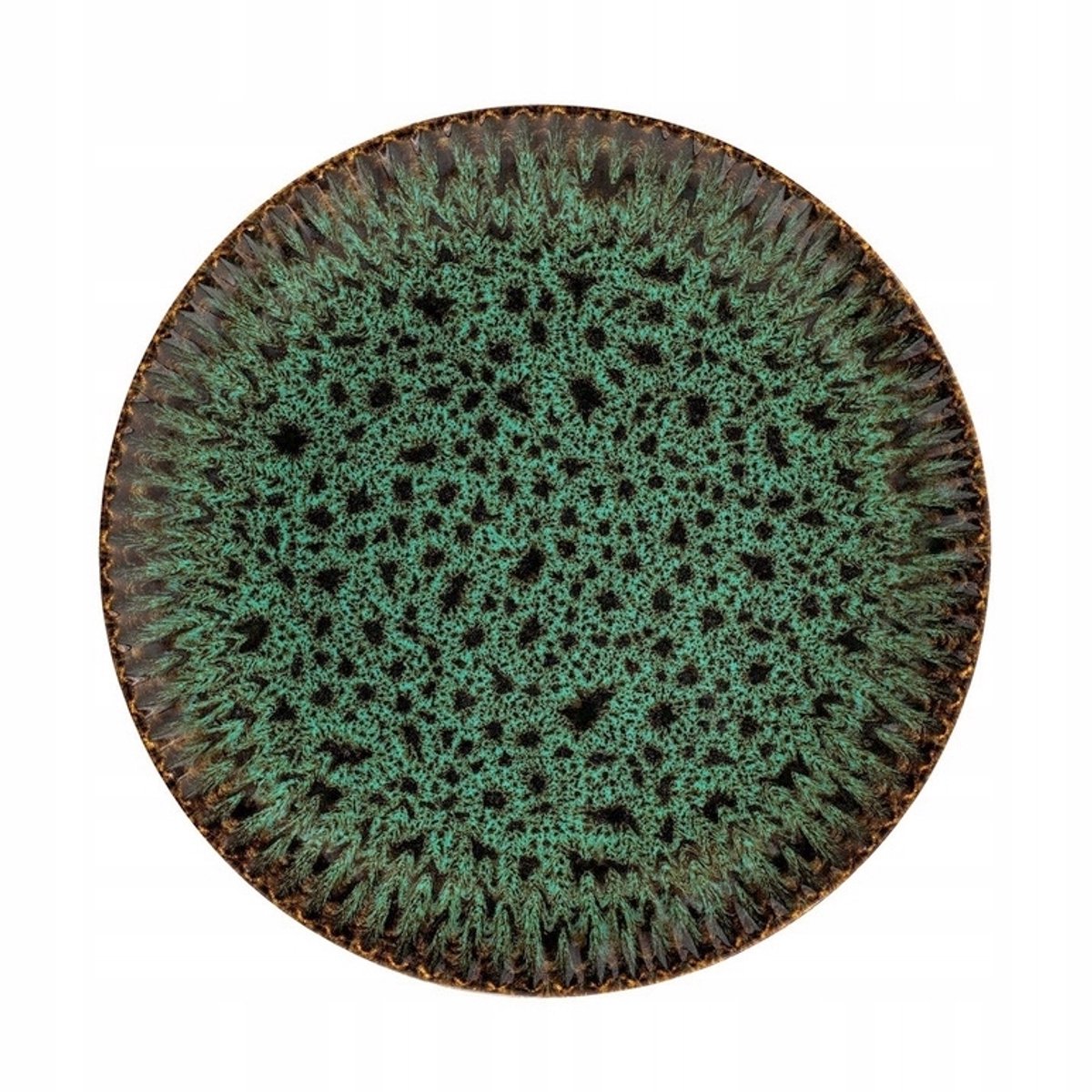 Lubiana Stoneware JADE Bordenset 6 Pers. 21,2cm Groen/Zwart