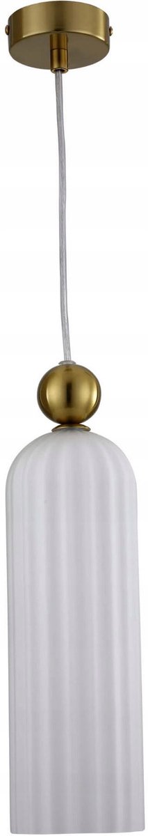 Lichte Prestige Hanglamp Piega E14 Wit/Goud 1x40W