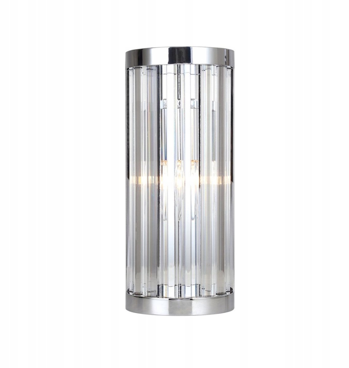 Vetro Wandlamp Chroom 1xE14 - Stijlvol Glas en Metaal
