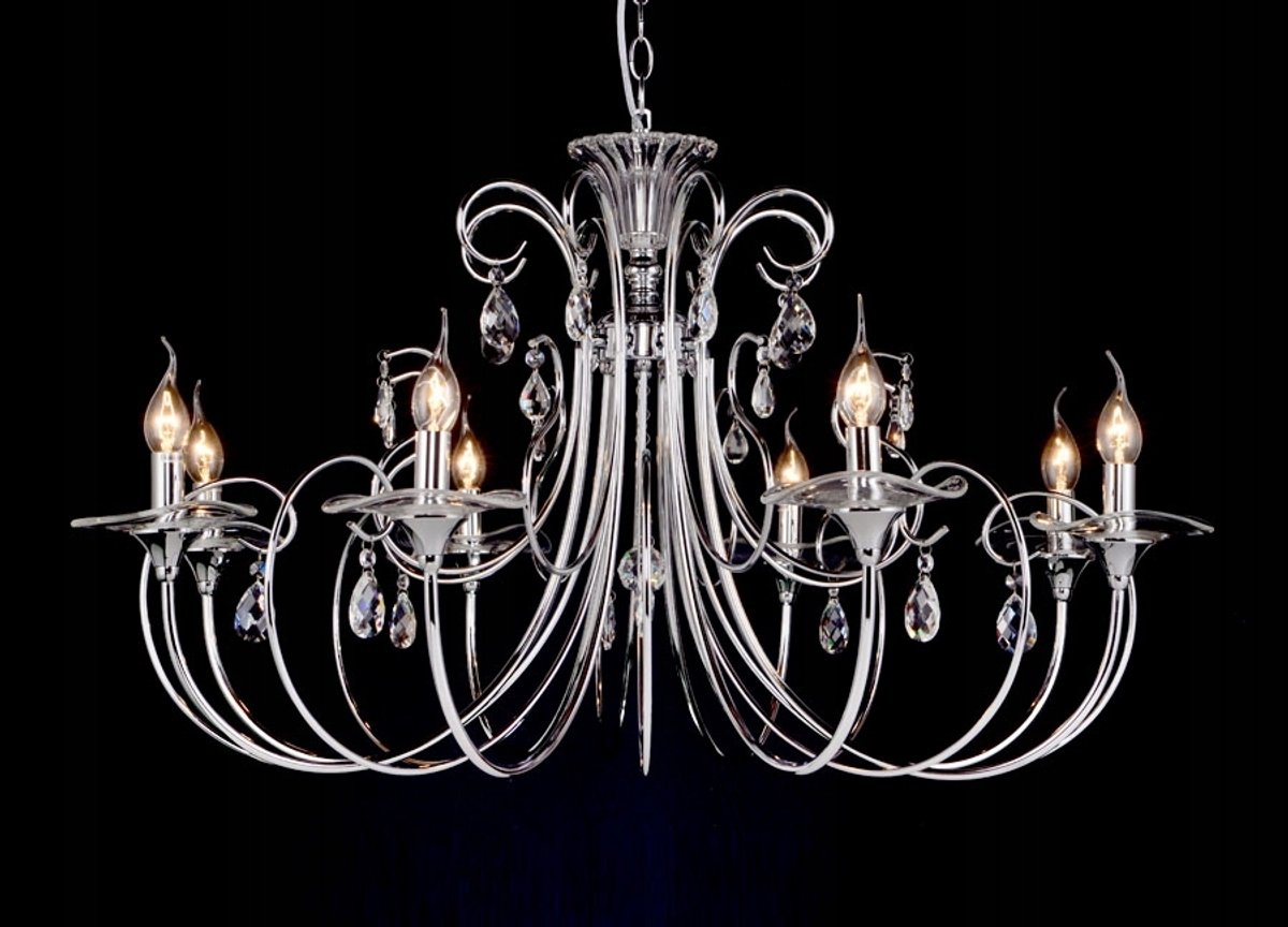 Lamia 4880/8 Kroonluchter - 8-lichts Kristal Chroom