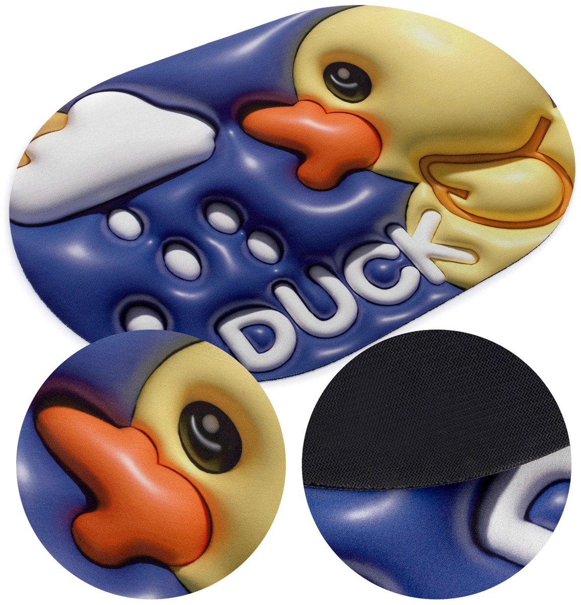 3D Antislip Badmat Absorberend Magic Blauw 37x55cm