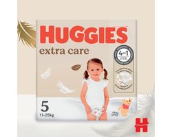 Huggies Extra Care Luiers Maat 5 (11-25 kg) - 2 x 33 Stuks - Hypoallergeen & Ademend - Multipack