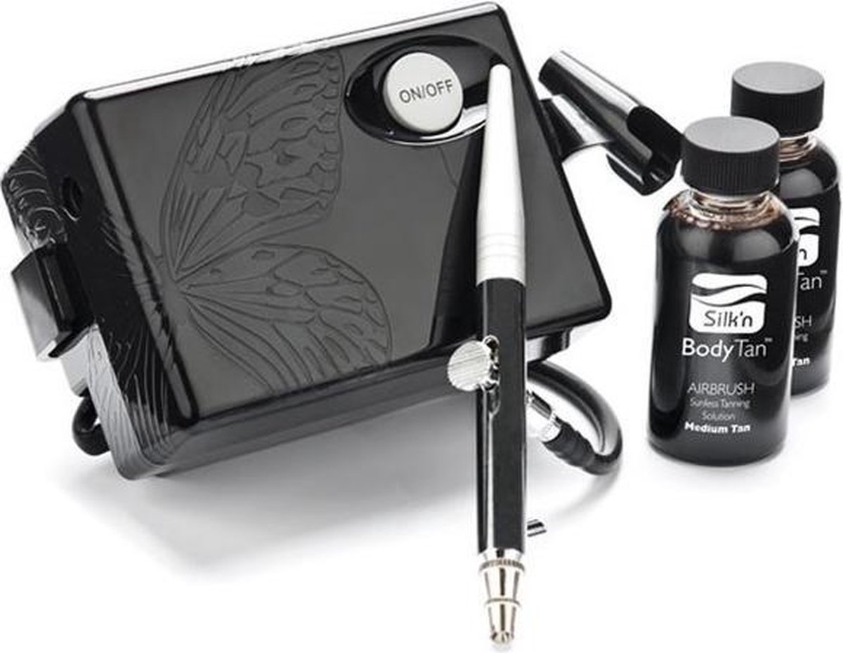 Silk’n BodyTan Airbrush Systeem – Zelfbruiner voor Medium tot Donkere Huid – Spray Tan voor Thuisgebruik
