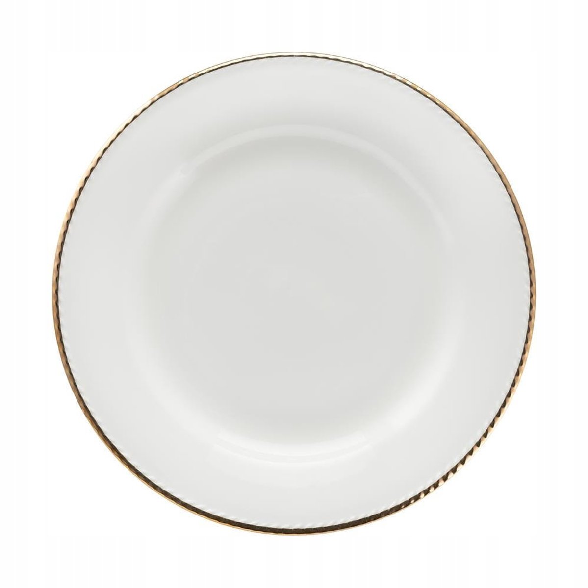Villa Italia Camilla Dessertbord 23 cm - Bone China met Gouden Rand