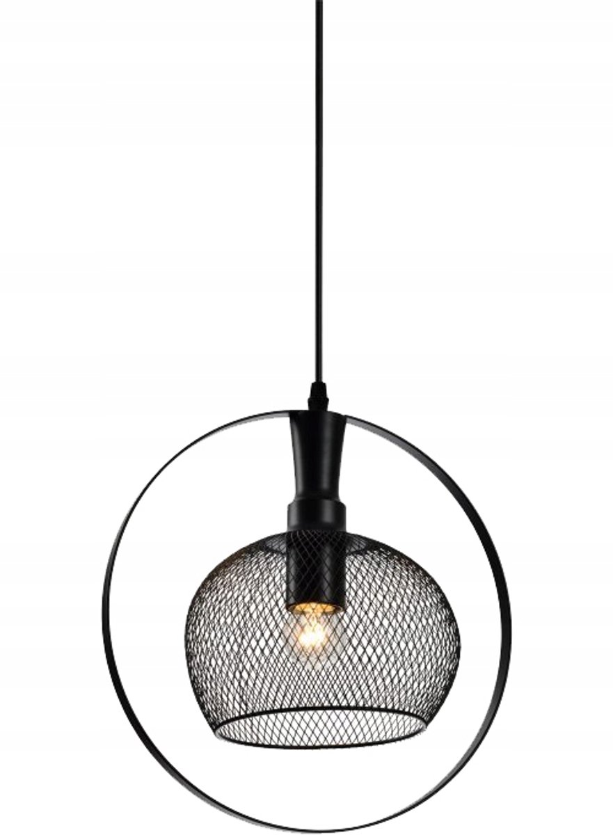 Xalis hanglamp E27 IP20 zwart - Stijlvolle retro-moderne verlichting