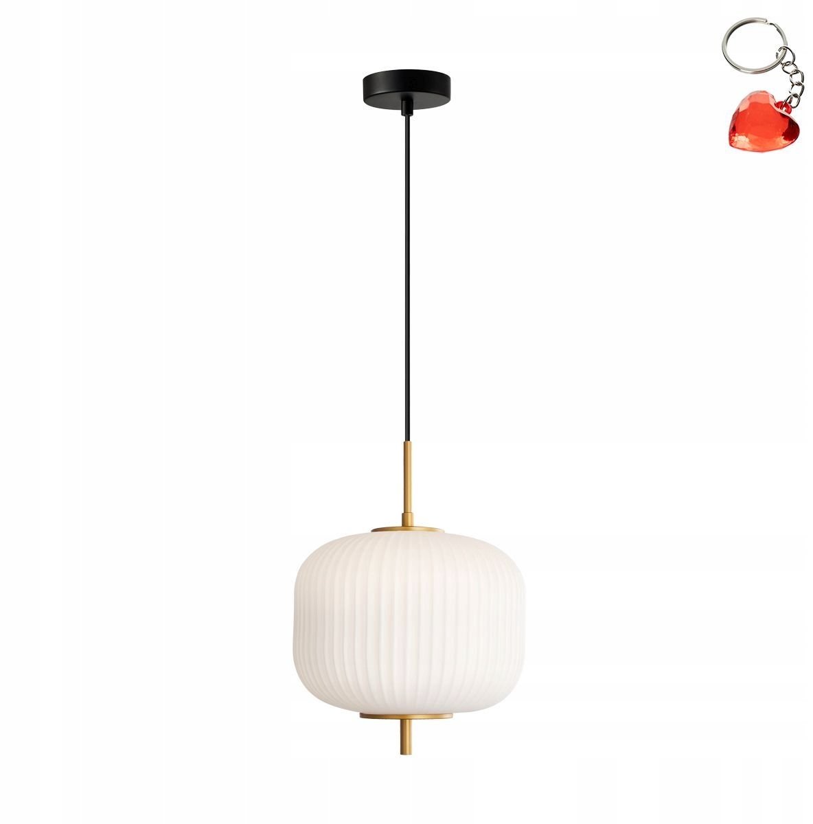 Italux Olmeto Hanglamp Goud/Wit E27 - Stijlvolle Verlichting