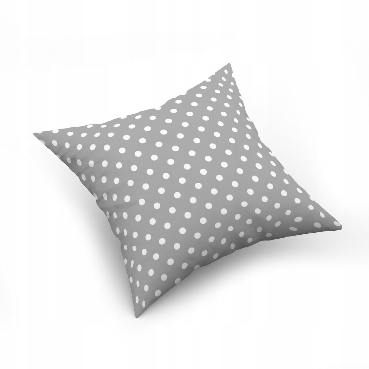 Katoenen Kussensloop 40x40cm - Grijs met Stippen