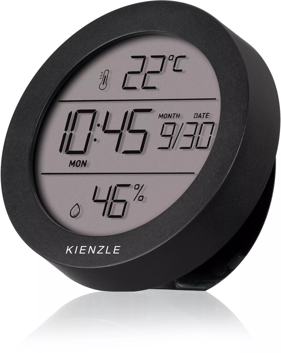 Kienzle Weerstation - Rond - Thermo-, Hygrometer - Zwart