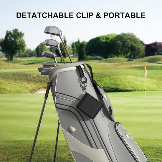 Zwarte reinigingszak voor golfclubs en ballen - Verwijderbare clip, siliconen golfclubreiniger voor het reinigen van groeven - Reiniger voor golfballen voor eenvoudig reinigen - Accessoires voor golfclubtassen van Merkloos — afbeelding 5